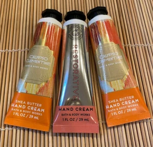 3 Bath & Body Works Shea Butter Mini Hand Cream  Calypso Clementine Restorative - Picture 1 of 1