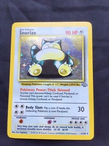 Pokemon Cards: Jungle Rare Holo: Snorlax 11/64
