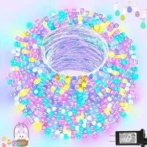 200LED Easter Decorations Colorful String Lights, 66Ft Easter Pastel Lights Wate - Picture 1 of 12
