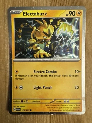 Electabuzz 125/165 - Pokemon 151 Cosmos Holo Rare Card NM - Image 1 of 2
