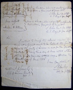 1808 MANUSKRIPT DOKUMENT NEW YORK OBERSTER GERICHTSHOF VERLEUMDUNG LEFFERTS DITMAS RIKER - Bild 1 von 2