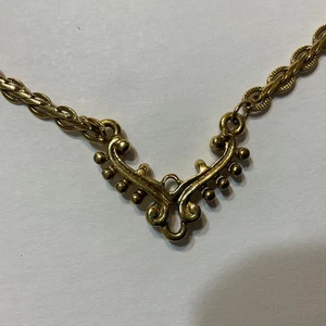 1928 Brand Necklace Gold Tone 31” Long Chain Art Deco Style - Picture 1 of 5