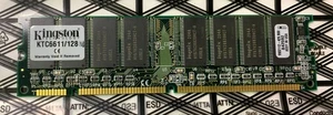 Kingston KTC6611/128 128MB 100MHz PC100 Non-ECC CL2 168-Pin UDIMM 3.3V RAM - Picture 1 of 2