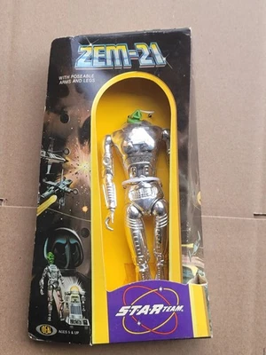 OLD VINTAGE 1977 IDEAL TOYS STAR TEAM ZEM-21 ACTION FIGURE 9.5" ALIEN ROBOT Read - Image 1 of 4
