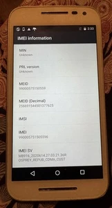 Motorola G 3 Gen XT1548 8GB Blanco (Republic Wireless) Envío Rápido Bueno Usado - Imagen 1 de 3