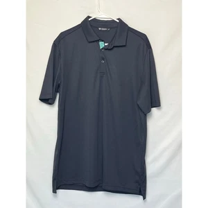 Levelwear Herren Large Schwarz Kurzarm 3 Knöpfe Golf Polo Shirt Activewear - Bild 1 von 6