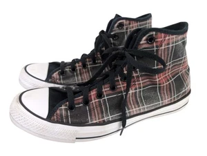 Converse Chuck Taylor High By You Sneaker Mens 11 Red Black Faded Grunge Skater - Picture 1 of 10