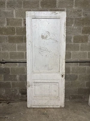 ~ PUERTA DE ROBLE ANTIGUA ORNAMENTADA TAPA DE VIDRIO ~ 38,25 x 93,5 ~ RESCATE ARQUITECTÓNICO ~ Foto 1 de 4