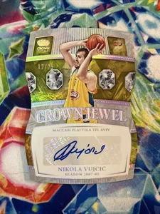 2024-25 NIKOLA VUJCIC EUROLEAGUE CROWN ROYALE CROWN JEWEL AUTO /25 - Picture 1 of 5