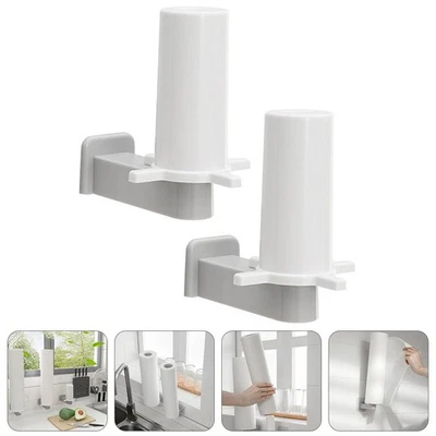  2 Pcs Kitchen Towel Stand Holder Countertop Organizer Paper Storage Rack - Image 1 of 4