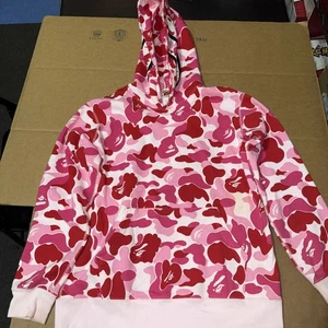 Bape Kids A Bathing Ape Pink Camo Shark Hoodie Gr. 160 gebraucht - Bild 1 von 6