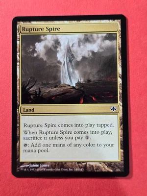 2009 Magic The Gathering Conflux #144 Rupture Spire, Land, C, NF, cd6 - Image 1 of 3