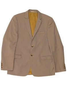 DKNY Mens 2 Button Blazer Jacket UK 40 Large Grey Wool BC11 - Picture 1 of 4