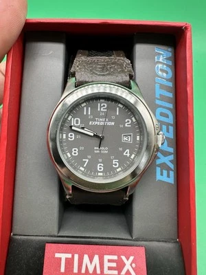 Nuevo en caja original TIMEX Expedition correa de nailon/cuero reloj para hombre Foto 1 de 4