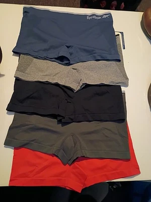 Reebok Women's 5-Pack Seamless Boyshort Size M Stripe Multi NWOT - Image 1 of 4