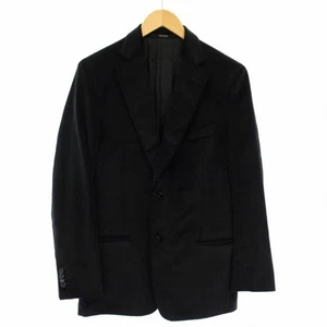 Ermenegildo Zegna Blazer Silk Skin Jacket Black Men's size 48 Cotton Silk - Picture 1 of 24