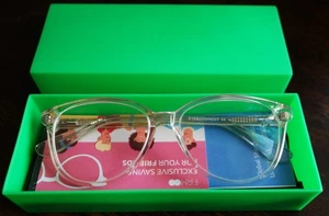 Eyebuydirect Hepburn M 54-16-140 C3 Clear Cat Eye Eyeglasses FRAMES ONLY - Picture 1 of 6