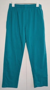 Carols Scrubs Pants Sz Small Teal Blue Medical Uniform Dental Vet Workwear - Picture 1 of 12