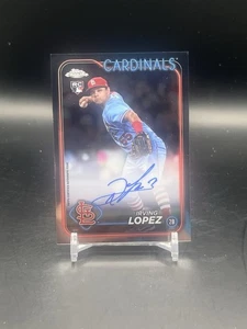 2024 Topps Chrome Update Irving Lopez Auto RC Rookie #RA-IL Cardinals - Bild 1 von 2