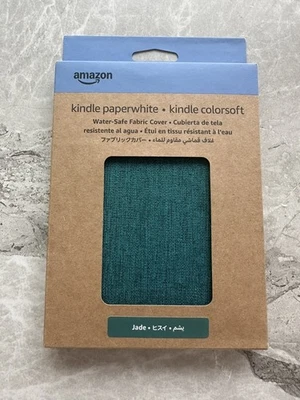Amazon Kindle Paperwhite & Kindle Colorsoft Water-Safe Fabric Cover - (Jade) NEW - Image 1 of 4