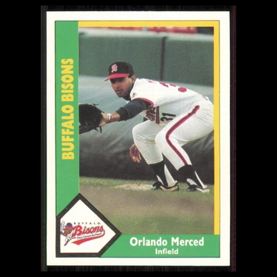 Orlando Merced #18 1990 CMC Minor League Buffalo Bisons Baseball Card MLB NM - Изображение 1 из 3