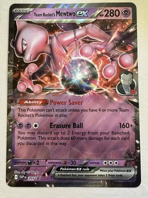 Team Rocket's Mewtwo ex 205 Jumbo Cards Holo - Image 1 of 2