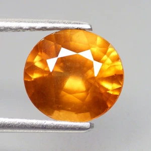4.25 Ct Five Star Oval Cut (9 x 8 mm) AAA 100% Natural Yellowish Orange Zircon - Picture 1 of 7