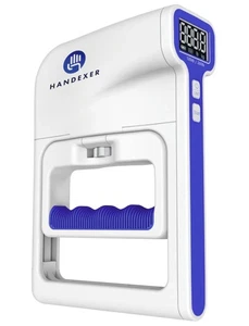 Grip Strength Tester 265lb/120kg Dinamometro Digitale Manuale Registrato FDA LCD Nuovo - Foto 1 di 13