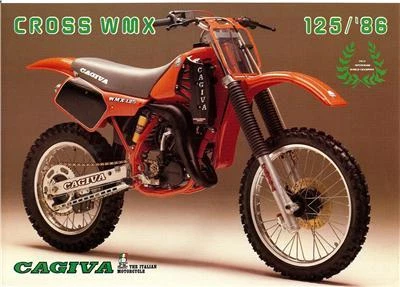 Cagiva WMX 125 MX Cross 1986 folleto de ventas original Foto 1 de 1