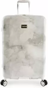 New BEBE Luggage Lilah 29" Hard side Check in Spinner Gray Suitcase Marble Print - Picture 1 of 10