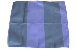 Umberto Algodon Lavender Gray Bar Stripe Silk Pocket Square $75 Retail New - Picture 1 of 3