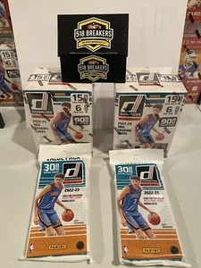 2- 2022-2023 NBA Donruss Blaster Box und 2- 30 Karten Cello Packs. - Bild 1 von 1