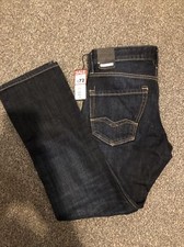 REPLAY Waitom Regular Slim Fit Denim Jeans Mens Blue Size UK W30 L30