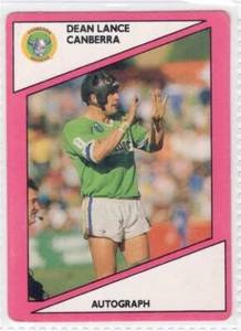 🔥 1988 Scanlens DEAN LANCE ( CANBERRA RAIDERS )  12 of 144 🔥 - Picture 1 of 1
