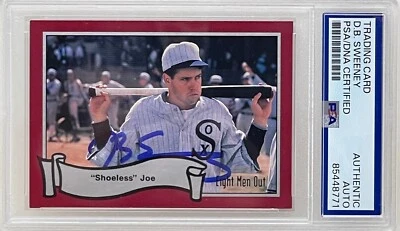 D.B. Tarjeta firmada por Sweeney 1988 Pacific Eight Men Out #32 Shoeless Joe Jackson PSA Foto 1 de 2