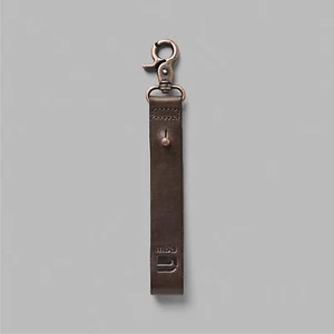 NWT G-Star Raw Wairdon Leather Keychain Hanger Black Brown Belt Key Chain New - Picture 1 of 14