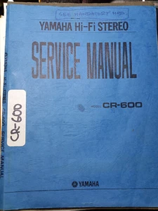 Yamaha CR-600 Receiver Service Manual Original - Picture 1 of 3