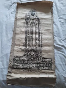 Messing Reibung 1930 Thomas Sutton, M. A. Rector, St. Nicholas, West Tanfield 1490 - Bild 1 von 8