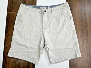 Lucky Brand Mens Size 38 Ivory Chino Shorts Saturday Stretch - Picture 1 of 14