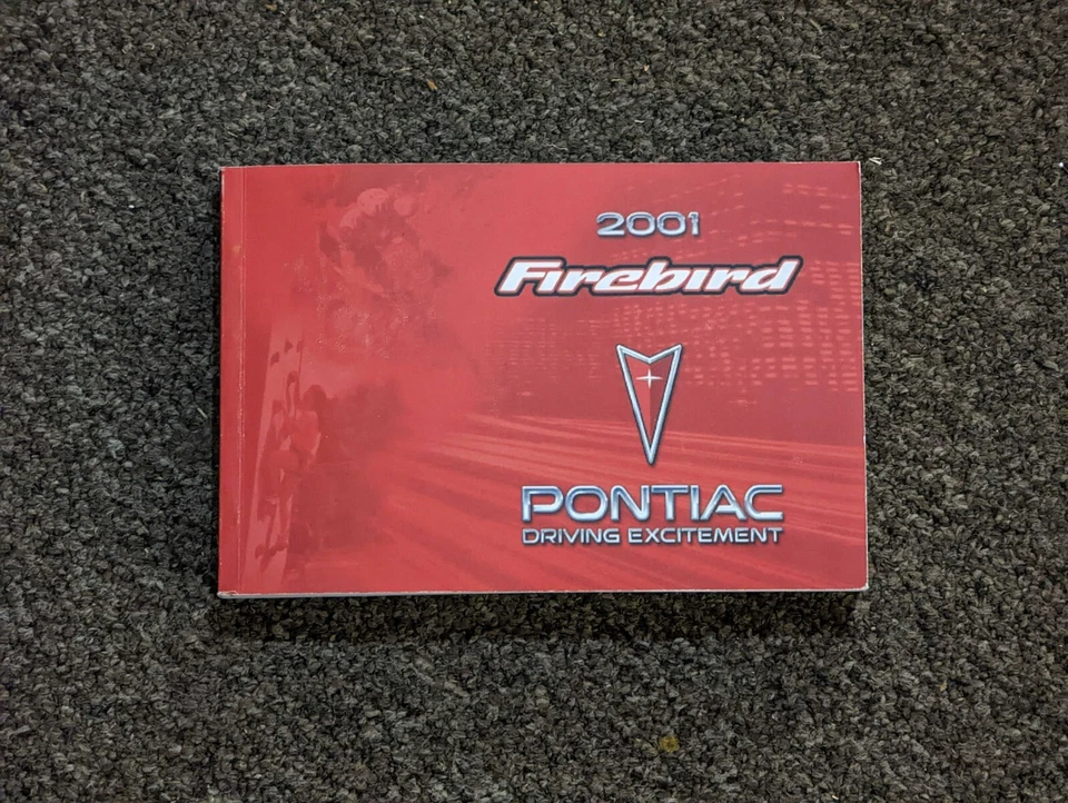 2001 Pontiac Firebird Trans Am Owner Operator Manual do Usuário Formula 3.8L 5.7L - Imagem 1 de 1