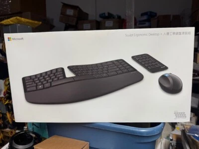 Microsoft Sculpt Ergonomic Wireless Desktop Keyboard & Wireless Mouse (READ) - Image 1 of 3