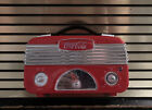 Coca-Cola Vintage Style Radio AM FM CCR01 Red - 7” Used - Tested Works