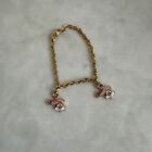 Vintage Lola Bunny Bracelet 1994 Looney Tunes Gold Color With Charms