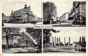 POLSKA Poland - BRZEG Brieg - Rathaus - Postamt - Kreishaus - Heldendenkmal - Picture 1 of 2