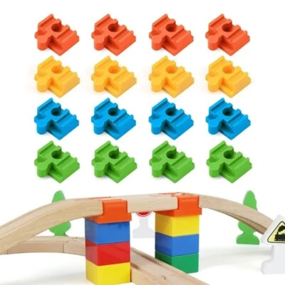 WENLING THOMAS LEGO-DUPLO - Holzeisenbahn-Verbinder Adaptar Autobahn Holz BRIO NEUWARE Bunt