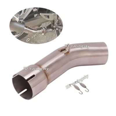 Slip For Suzuki SV650 2003-2015 Motorcycle 51mm Exhaust Middle Link Pipe Escape - Image 1 of 4