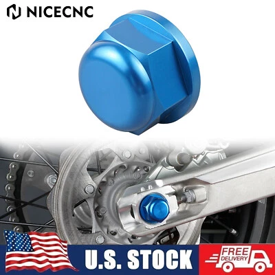 CNC Rear Wheel Axle Nut Bolt Cap For Husqvarna TC FC 125 250 350 450 2014 Blue - Image 1 of 4