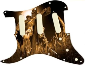 Pickguard Stratocaster Gráfico ZURDO para adaptarse a Fender 11 orificios Inri - Imagen 1 de 1