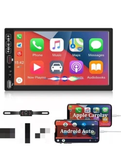 RADIO 2 DIN PER FIAT PANDA 169 BLUETOOTH MP5 MIRROR LINK CARPLAY ANDROID AUTO - Foto 1 di 3