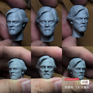 1:12 Mark Hamill Luke Skywalker Head Sculpt Fit 6'' mezco ML shf Male Body Toy